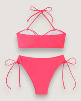 High-Waist Bandeau Bikini Set - Voldara