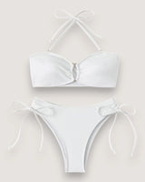 High-Waist Bandeau Bikini Set - Voldara