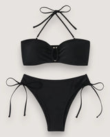 High-Waist Bandeau Bikini Set - Voldara