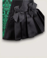 Satin Jacquard Corset Top - Voldara