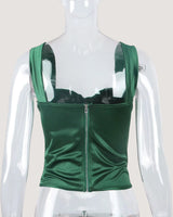 Square Neck Corset Top - Voldara