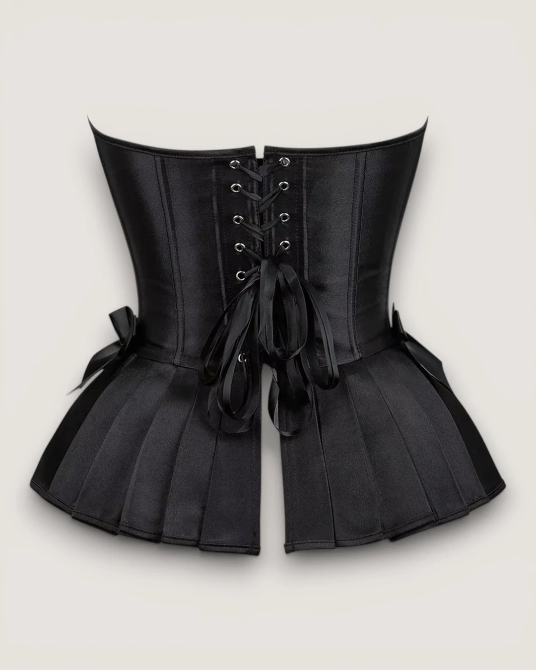 Satin Jacquard Corset Top - Voldara