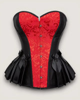 Satin Jacquard Corset Top - Voldara