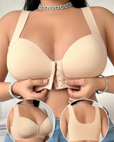 Seamless Front-Closure Minimizer Bra - Voldara