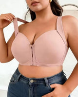 Seamless Front-Closure Minimizer Bra - Voldara
