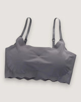 Seamless Wavy-Edge Comfort Bralette - Voldara