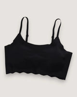 Seamless Wavy-Edge Comfort Bralette - Voldara
