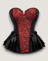 Satin Jacquard Corset Top - Voldara