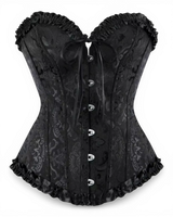 Structured Damask Corset Top - Voldara