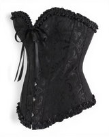 Structured Damask Corset Top - Voldara