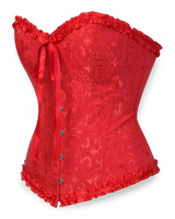 Structured Damask Corset Top - Voldara