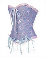 Structured Damask Corset Top - Voldara