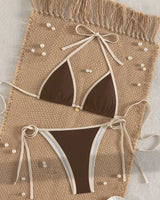 Cross-Back Tie-Side Bikini Set - Voldara
