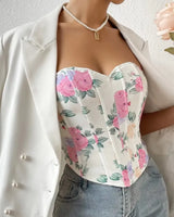 Floral Corset Top - Voldara