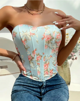 Floral Corset Top - Voldara