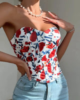 Floral Corset Top - Voldara
