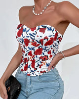 Floral Corset Top - Voldara