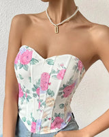 Floral Corset Top - Voldara