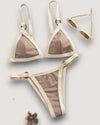 High-Cut Ribbed Ring Bikini Set - Voldara