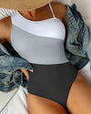 One-Shoulder Cutout Swimsuit - Voldara