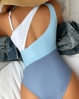 One-Shoulder Cutout Swimsuit - Voldara