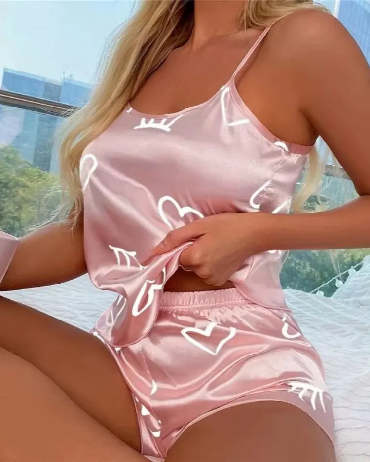 Satin Cami Pyjama Set