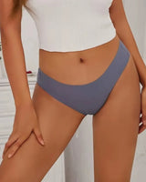 4-Pack: Seamless Wavy-Edge Low-Rise Briefs - Voldara