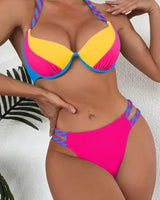 Solid Underwired Bikini Set - Voldara