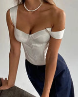 Square Neck Corset Top - Voldara