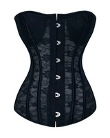 Strapless Lace Mesh Corset - Voldara