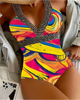 Strappy Cut-Out Swimsuit - Voldara