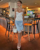 Structured Lace Corset Top - Voldara