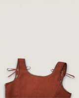 Structured Lace-Up Corset Top - Voldara
