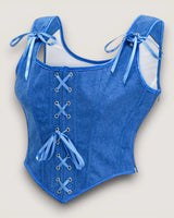Structured Lace-Up Corset Top - Voldara
