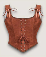 Structured Lace-Up Corset Top - Voldara