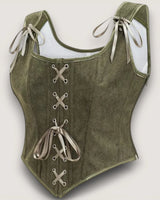 Structured Lace-Up Corset Top - Voldara