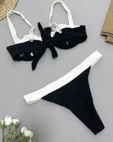 U-Bar Colorblock Bikini Set - Voldara