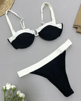 U-Bar Colorblock Bikini Set - Voldara