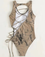 Zip-Front Mesh Swimsuit - Voldara